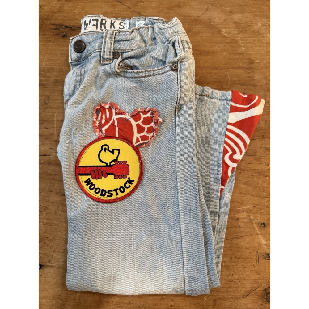 Joe's Jeans Toddler 5T Denim Hippie Woodstock‎ Handmade Reworked